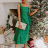 Holiday Soiree Jacquard Midi Image - 1