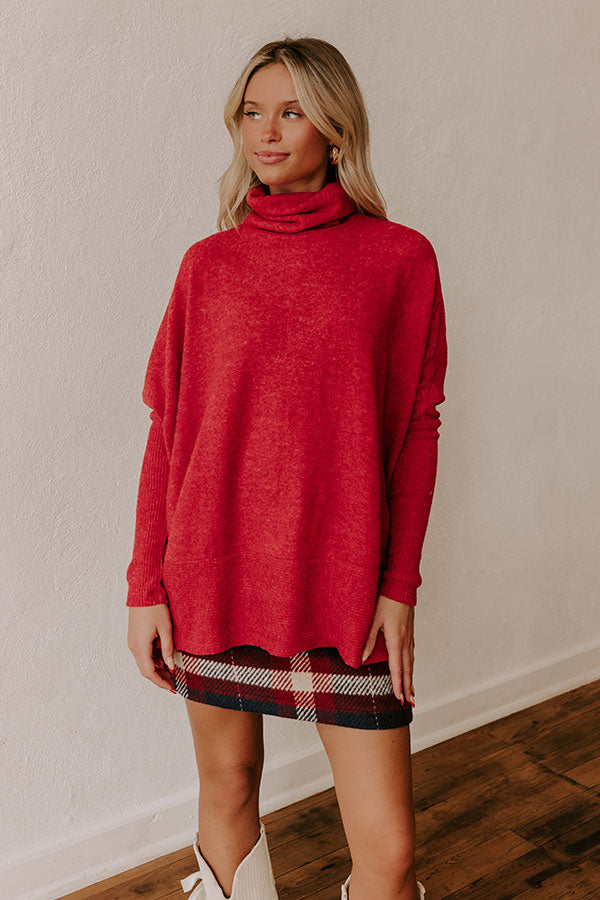 Fireside Cuddles Sweater in Red Image - 2