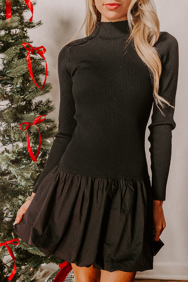 Late Night Wine Ribbed Mini Dress Image - 3