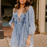 Big City Chic Denim Romper in Medium Wash Image - 1