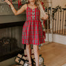 Kiss Under The Mistletoe Plaid Mini Dress Image - 1
