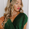 Velvet Dreams Headband in Hunter Green Image - 1