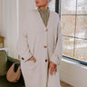 Coffee Aroma Oversized Cardigan in Light Oatmeal Image - 1