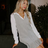 Cool Weather Crush Knit Mini Dress in Grey Image - 1
