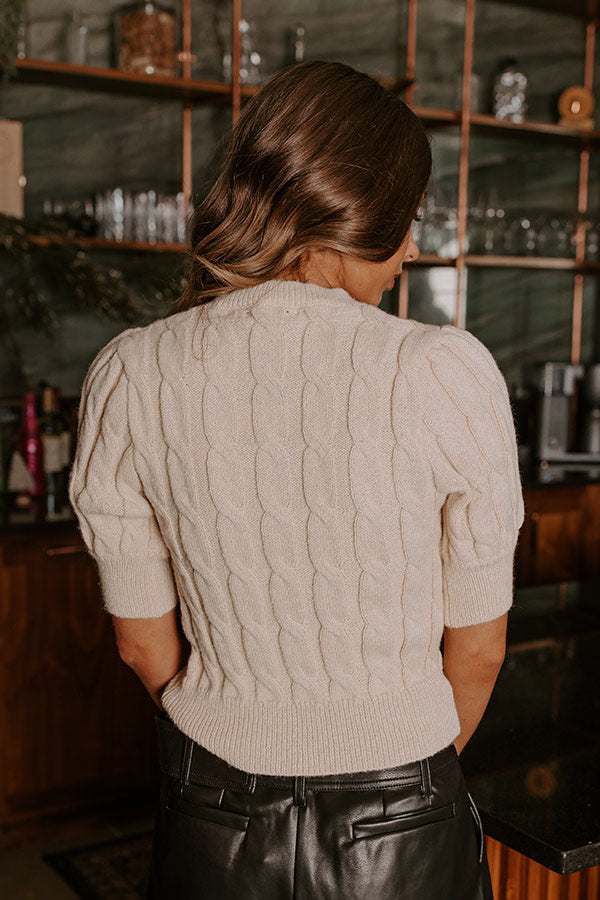 Uptown Elegance Embellished Sweater Top Image - 4