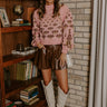 Vail Views Pearl Embellished Knit Sweater in Pink Image - 1