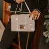 First Class Moment Patent Purse in Cream Image - 1