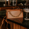 Happy Hour Meetup Faux Leather Purse in Camel Image - 1