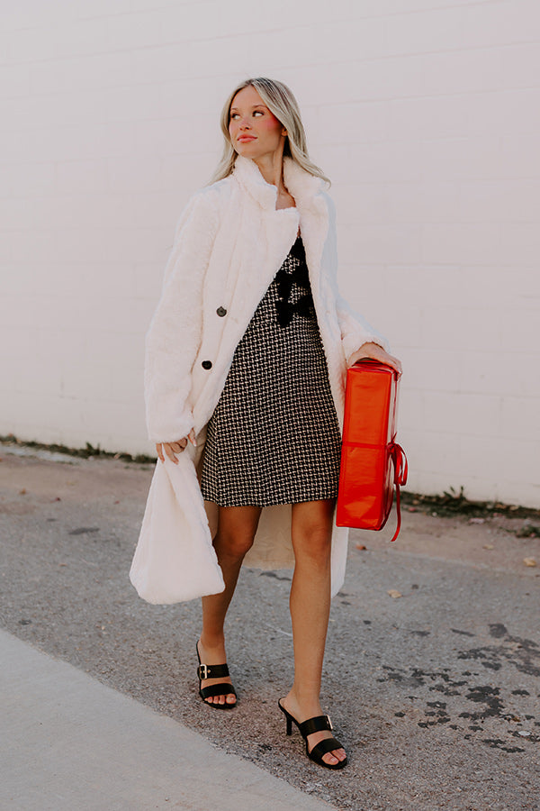 London Fog Plush Coat in Cream Image - 1