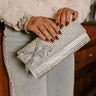 Gala Ready Rhinestone Clutch in Silver Image - 1