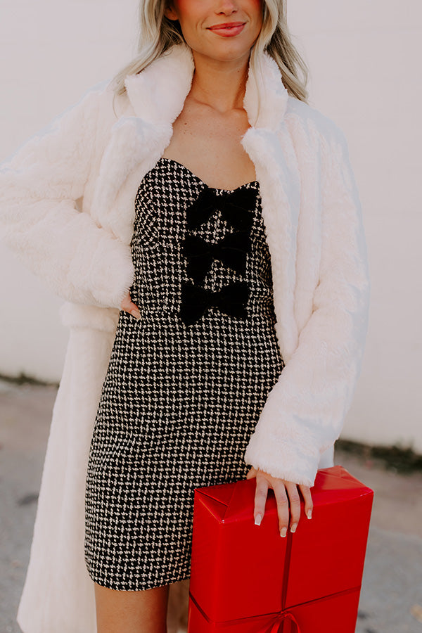 Flirty Moments Tweed Mini Dress Image - 3