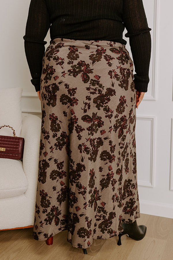 The Lilly High Waist Floral Maxi Skirt Curves Image - 4
