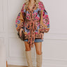 Cozy Moment Floral Knit Cardigan Image - 1