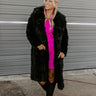 Gala Nights Faux Fur Coat In Black Image - 1