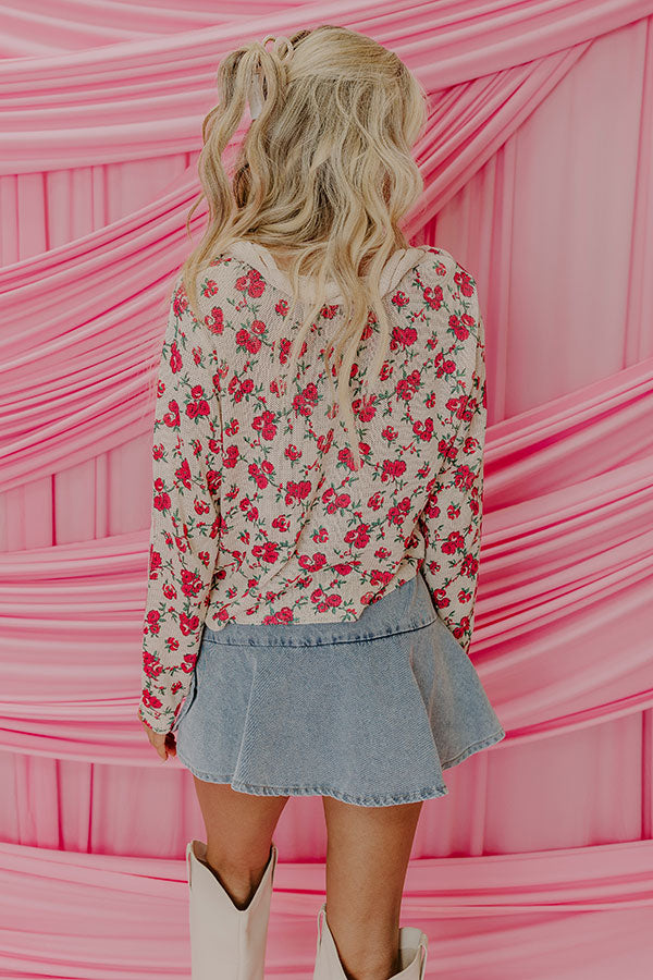 Feeling Flirty Front Tie Knit Top Image - 5