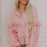 Sippin' Rose Stripe Top Image - 1