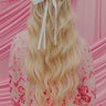 Darling Smile Bow Hair Clip in White Image - 1