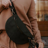 City Chic Faux Leather Fanny Pack in Black Image - 1