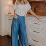 The Vivienne High Waist Wide Leg Chambray Pants Image - 1