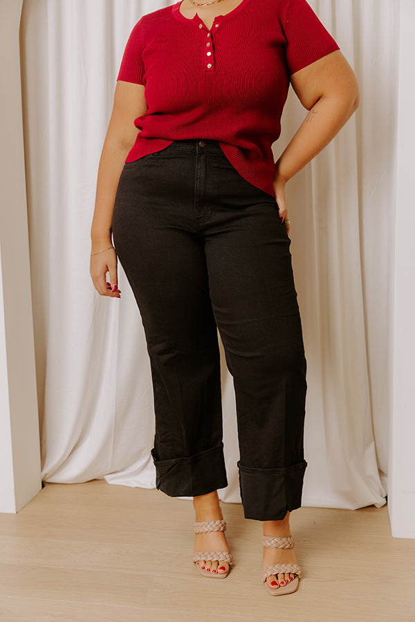 JUDY BLUE Kiara High Waist Wide Leg Jean Curves Image - 1