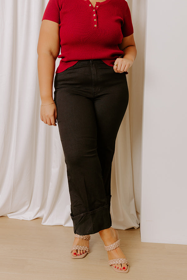 JUDY BLUE Kiara High Waist Wide Leg Jean Curves Image - 3