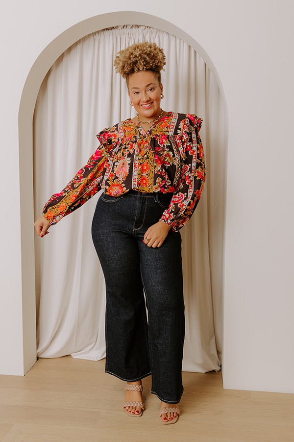 JUDY BLUE Saylor High Waist Wide Leg Jean Curves Image - 2