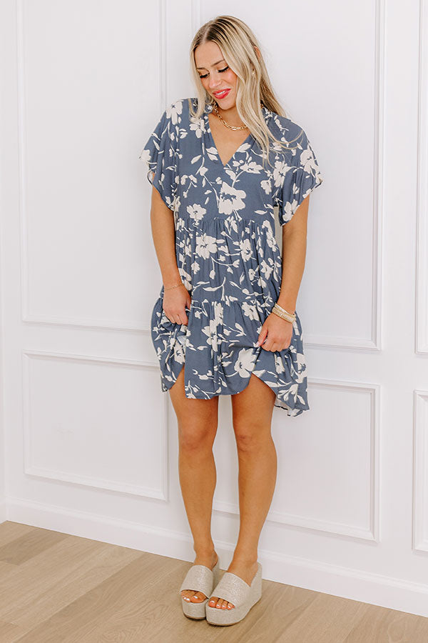 So Cheerful Floral Mini Dress Image - 1