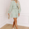 Spring Fling Front Tie Romper Mint Image - 1