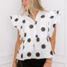 Spot On Peplum Top Image - 1