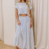 Brunch On The Pier High Waist Stripe Maxi Skirt Image - 1