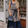 Havana Happy Hour Stripe Midi Dress Image - 1