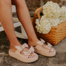The Kiara Faux Leather Sandal in Natural Image - 1