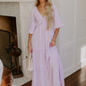 Charming Glance Tiered Maxi Dress in Dusty Purple Image - 1