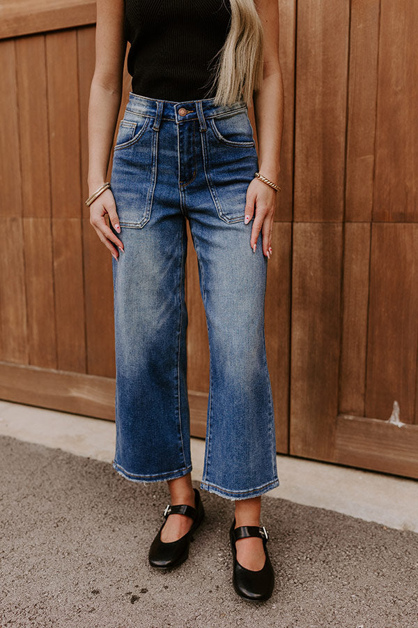 The Josie High Waist Wide Leg Crop Jean – Impressions Online Boutique