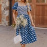 Countryside Retreat Floral Embroidered Midi Dress Image - 1
