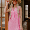 Park Days Ahead Vintage Wash Mini Dress in Pink Image - 1
