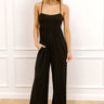 Block Party Ready Wide Leg Jumpsuit in Black Image - 1