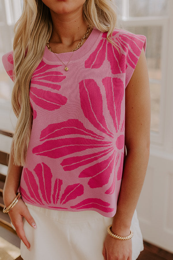 Blooming Smile Knit Top Image - 5