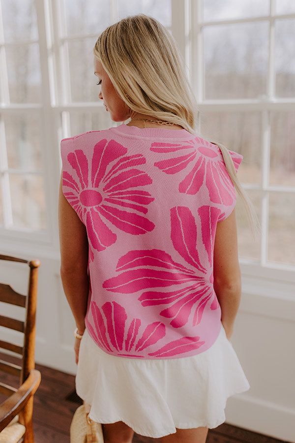 Blooming Smile Knit Top Image - 4