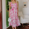 French Courtyard Floral Midi Dress Image - 1
