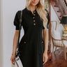 Vino On The Patio Knit Mini Dress in Black Image - 1