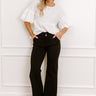 The Diana High Waist Flares in Black Image - 1