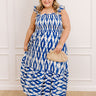 Brunch In Capri Smocked Midi Dress Curves Image - 1