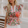 Rose Garden Dreaming Peplum Top Image - 1