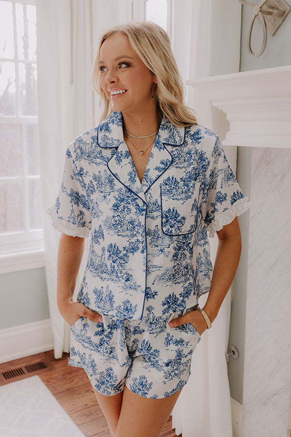 Feeling Dreamy Satin Pajama Top Image - 2