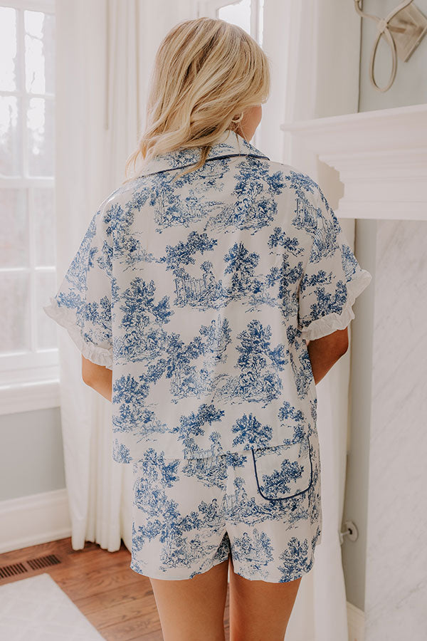 Feeling Dreamy Satin Pajama Top Image - 5