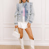 The Emily Ruffle Denim Jacket Image - 1