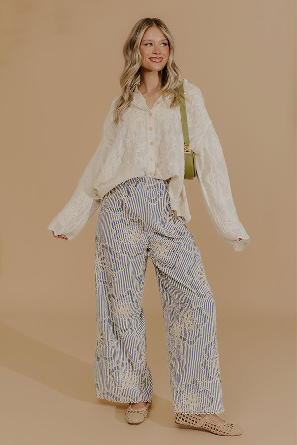 Delicate Details Embroidered Button Up Image - 1