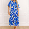 Floating On Cloud Nine Midi Dress in Royal Blue Image - 1