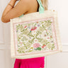 Garden Dreams Raffia Woven Tote Image - 1